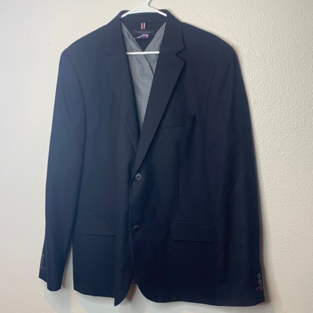 TOMMY HILFIGER | Navy Club Blazer Sz. XL - Picture 2 of 8